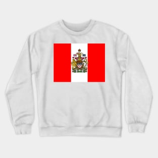 Canadian coat of arms flag Crewneck Sweatshirt